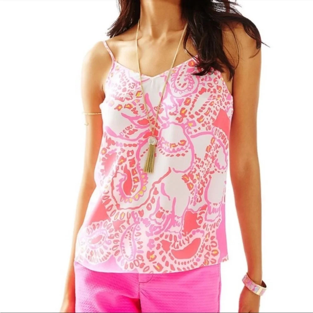 Lilly Pulitzer elephant print tank top